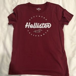 Hollister dark red long tee